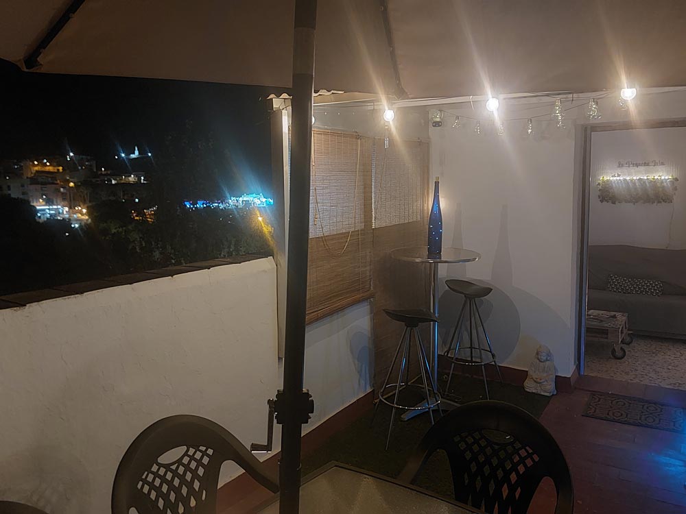 Vista a la playa desde la terraza